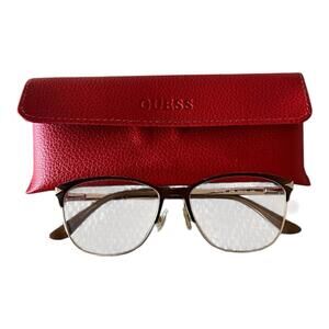 GUESS GU2755 049 Brown Metal Optical Eyeglasses Frame 53-15-140 GU 2755 RX LP